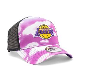 Kšiltovka New Era 9FORTY A-Frame Trucker NBA Cloud All Over Print Trucker Los Angeles Lakers Purple