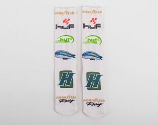 Ponožky HUF × GOODYEAR Crew Sock White