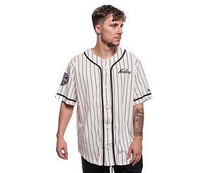 Triko New Era Pinstripe Jersey Off White / Black