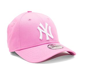 Dětská Kšiltovka New Era 9FORTY Kids MLB League Essential New York Yankees Wild Rose / White