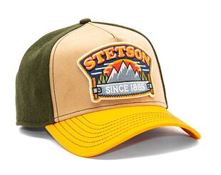 Kšiltovka Stetson Cap Hacksaw Green/Orange