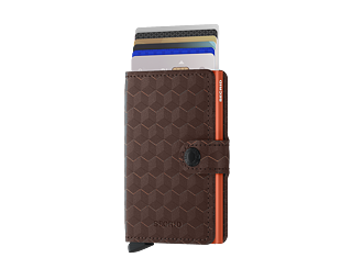 Peněženka Miniwallet Secrid Optical Brown-Orange