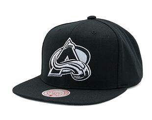 Kšiltovka Mitchell & Ness - Colorado Avalanche - Evergreen Black White Snapback - Black