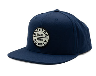 Kšiltovka Brixton - Oath Iii Snapback - Washed Navy/White/Black