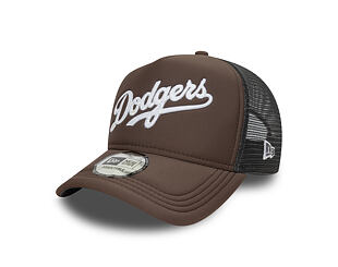 Kšiltovka New Era - MLB Foam Script 9FORTY Trucker - LA Dodgers - Graphite
