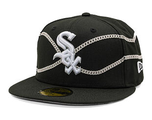 Kšiltovka New Era - MLB Chain Wrap 59FIFTY - Chicago White Sox - Black