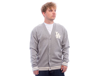 Svetr New Era - MLB Cardigan Knit - LA Dodgers - Heather Grey