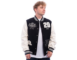 Bunda New Era - Patch Varsity Jacket - Black