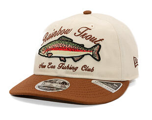 Kšiltovka New Era - Wild "Fishing Club" 9FIFTY Retro Crown - Cream / Auburn