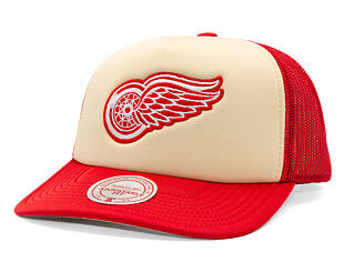 Kšiltovka Mitchell & Ness - NHL Vintage Block Trucker - Detroit Red Wings - Cream