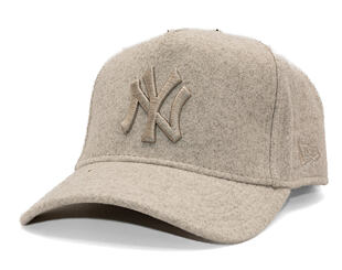 Kšiltovka New Era - MLB Melton Wool 9FORTY A-Frame - NY Yankees - Stone