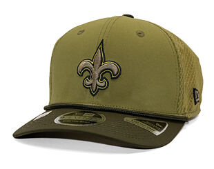 Kšiltovka New Era - NFL25 "Salute to Service" - 9SEVENTY Stretch-Snap - New Orleans Saints