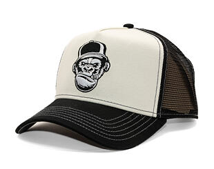 Kšiltovka Stetson - Trucker Cap Ape by FWS - Black/White