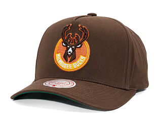 Kšiltovka Mitchell & Ness - NBA - Chestnut Peak - Milwaukee Bucks - Brown