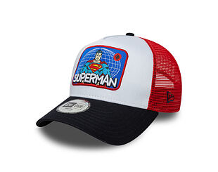 Dětská Kšiltovka New Era - DC Patch 9FORTY A-Frame Trucker - Superman - White / Navy