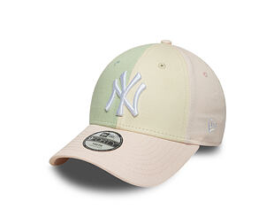 Dětská Kšiltovka New Era - MLB Color Block 9FORTY - NY Yankees - Blush Pink / Soft Grass