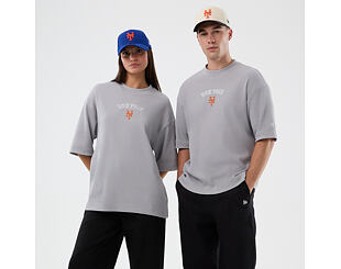 Triko New Era - MLB Waffle Box Tee - NY Mets - Grey