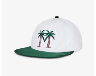 Kšiltovka Malbon - Palma Drive Snapback - Bright White/Green
