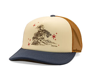 Kšiltovka Brixton - Mid Century Ranch Trucker Hat - Off White/Washed Navy