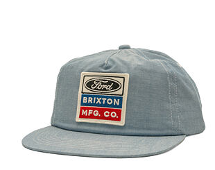 Kšiltovka Brixton - Ford Service Dept Snapback - Blue Chambray