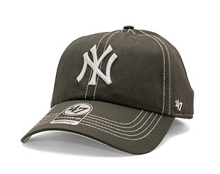 Kšiltovka '47 Brand - MLB Contrast Stitch CLEAN UP - NY Yankees - Steel