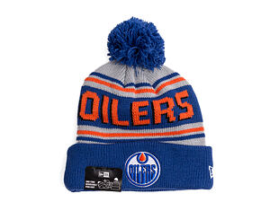 Kulich New Era - NHL Evergreen Wordmark Pom Medium Knit - Edmonton Oilers - Team Color