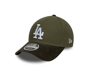 Kšiltovka New Era - MLB Cord Visor 9FORTY M-CROWN - LA Dodgers - New Olive