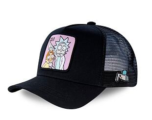 Kšiltovka Capslab - Trucker Rick and Morty - Black / Purple