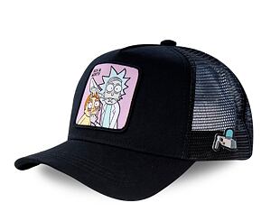 Kšiltovka Capslab Trucker - Pokémon - Rick and Morty - Black / Purple