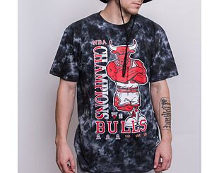 Triko Mitchell & Ness Champions Tie Dye Tee Chicago Bulls Black