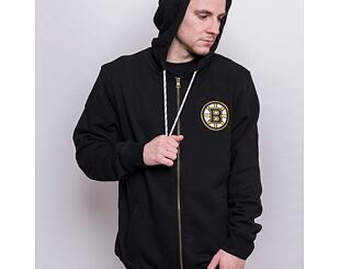 Mikina '47 Brand NHL Boston Bruins Back Check Morris Full Zip Hood Jet Black