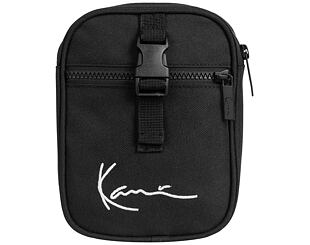 Taška Karl Kani Signature Tape Messenger Bag 4002484 Black/White
