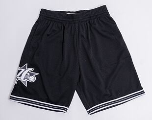 Kraťasy Mitchell & Ness Philadelphia 76ers White Logo Swingman Short Black