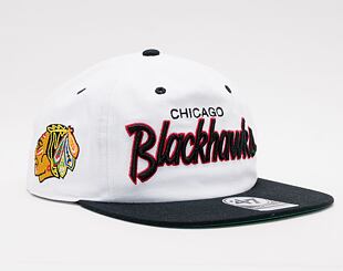 Kšiltovka '47 Brand Chicago Blackhawks Crosstown TT '47 CAPTAIN RF White