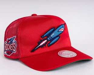 Kšiltovka Mitchell & Ness Logo Remix Trucker Snapback HWC Houston Rockets Red