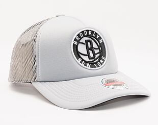 Kšiltovka Mitchell & Ness Keep On Truckin Trucker Brooklyn Nets Grey
