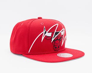 Kšiltovka Mitchell & Ness Shark Bite Snapback Nba Chicago Bulls Red