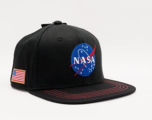 Kšiltovka Capslab NASA Snapback Trucker CL/NASA/1/US2 Black / Black
