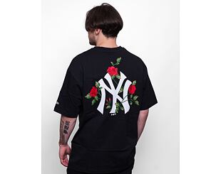 Triko New Era MLB Floral Graphic Flowers Oversized Tee New York Yankees Black / Optic White