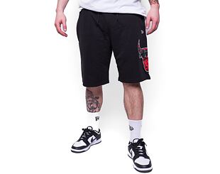 Kraťasy New Era Team Logo Oversized Shorts Chicago Bulls Black / Red