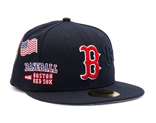 Kšiltovka New Era 59FIFTY MLB Script 5 Boston Red Sox Navy / Red