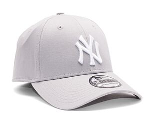 Kšiltovka New Era League Basic New York Yankees Grey/White 39THIRTY Stretchfit