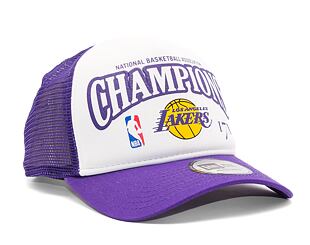 Kšiltovka New Era 9FORTY A-Frame Trucker NBA League Champions Los Angeles Lakers Purple