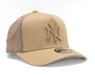 Dětská kšiltovka New Era 9FORTY Kids A-Frame Trucker MLB Tonal Mesh New York Yankees Oat Milk
