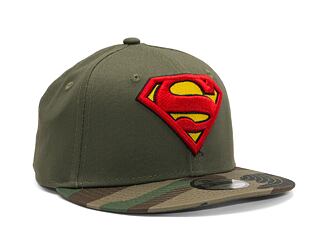 Dětská kšiltovka New Era 9FIFTY Kids DC Camo Superman New Olive