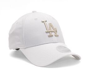 Dámská Kšiltovka New Era 9FORTY Womens MLB Metallic Logo Los Angeles Dodgers White / Silver