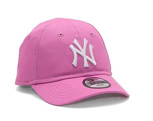 Dětská Kšiltovka New Era 9FORTY Kids MLB League Essential New York Yankees Wild Rose Pink / White