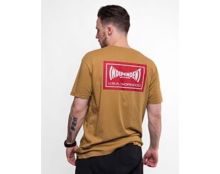 Triko ETNIES × Independent Wash Tee Tobacco