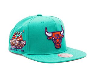Kšiltovka Mitchell & Ness NBA Desert Green Snapback Chicago Bulls Teal