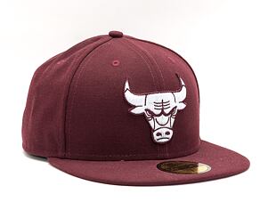 Kšiltovka New Era 59FIFTY League Basic NBA Chicago Bulls Maroon / White